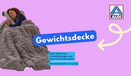 Gewichtsdecke im Angebot bei Aldi Nord