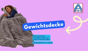 Gewichtsdecke im Angebot bei Aldi Nord