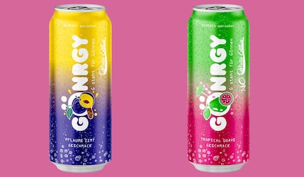 Gönrgy Winter Edition 2024 von Kaufland Pflaume Zimt und Tropical Guave in Dosen Packshots
