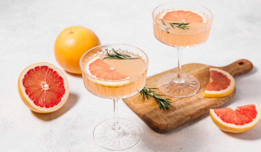 Grapefruit Spritz in einem Glas