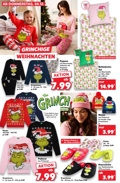 Grinch-Kollektion im Kaufland Prospekt ab dem 04.12.2025