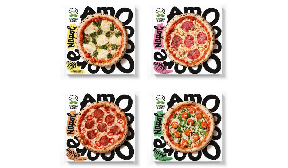 Gustavo Gusto Amore Napoli Pizza in vier Sorten