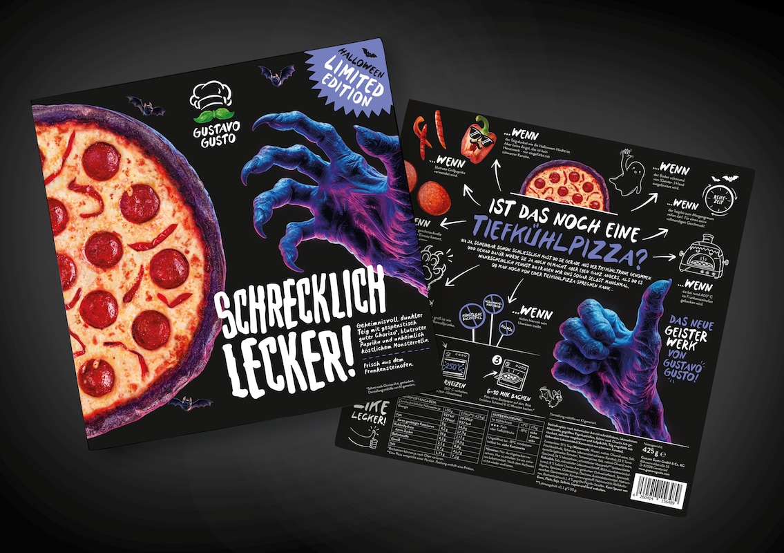 Gustavo Gusto Halloween Pizza 2026: Das ist die "schrecklich leckere" Limited Edition