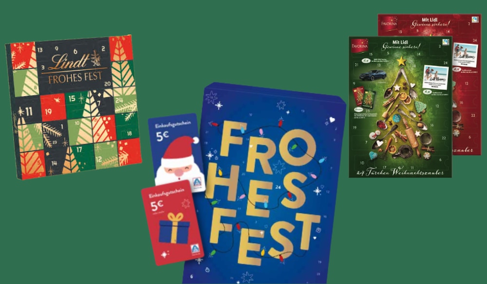 Gutschein Adventskalender von ALDI, EDEKA, Lidl 2025