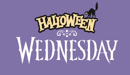Halloween Wednesday von Lidl Logo vor lila Hintergrund