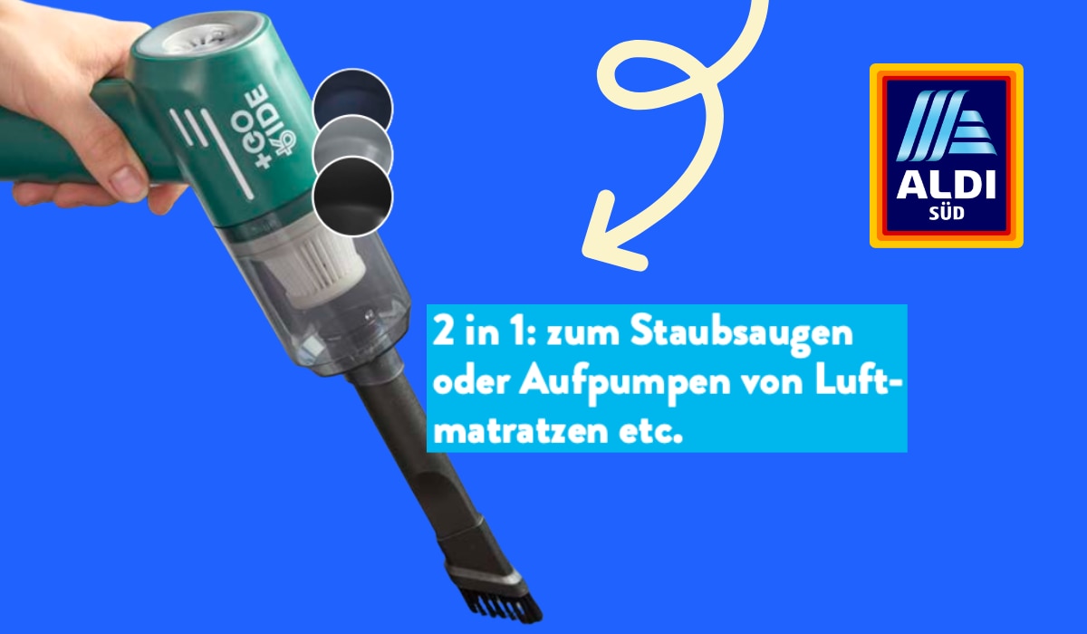 2-in-1-Deal bei ALDI: Dieses Tool kann saugen und aufblasen! 2-in-1-Deal bei ALDI: Dieses Tool kann saugen und aufblasen!