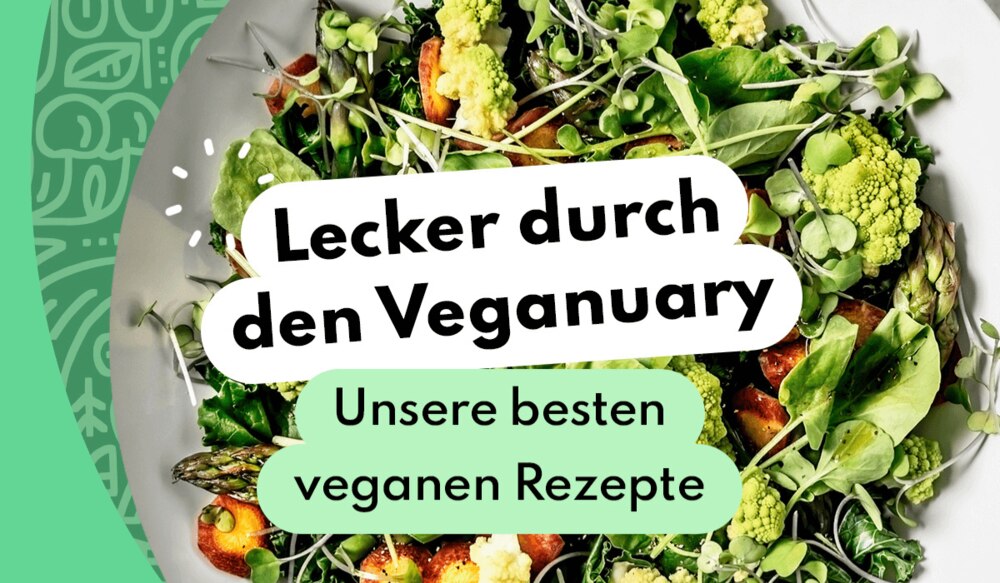 Header Image Veganuary Rezepte 2025