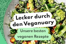 Header Image Veganuary Rezepte 2025