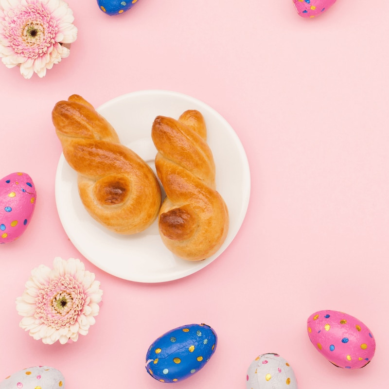 Osterhase aus Hefeteig