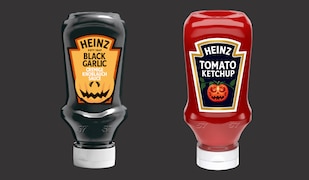 Heinz Ketchup und Knoblauch Sauce Halloween Edition