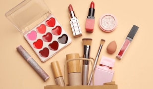 Herz Make-up zum Valentinstag