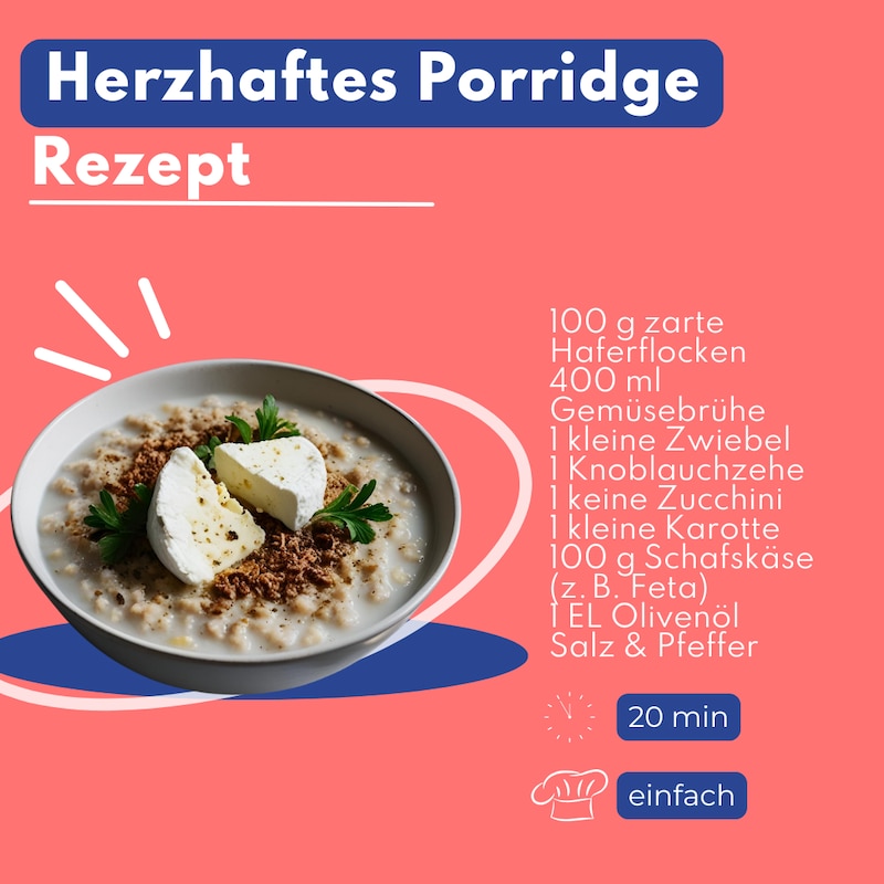 herzhaftes Porridge