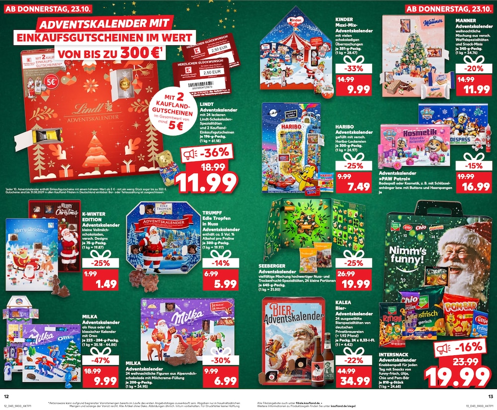 Kaufland Adventskalender Prospekt 2025