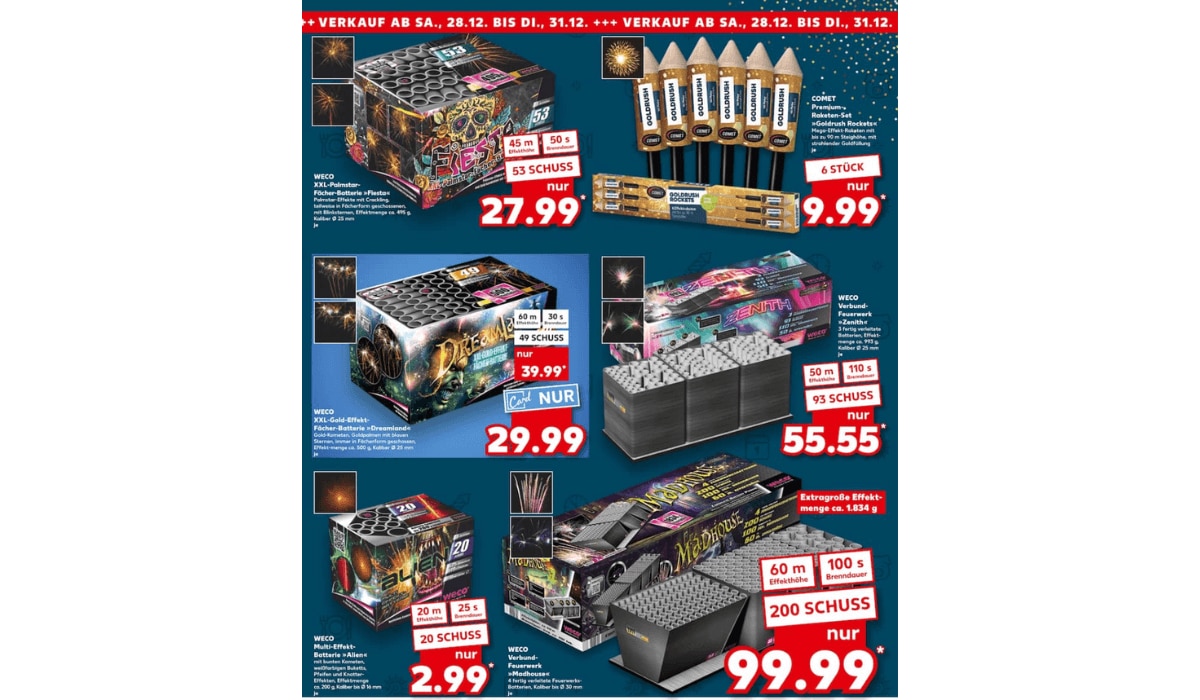 Kaufland Feuerwerk