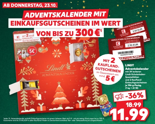 Kaufland Gutschein Adventskalender 2025