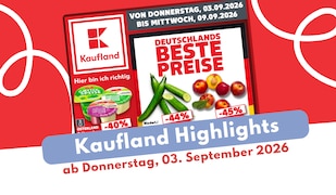 Kaufland Prospekt 03.09.2026 mit Designer-Mode zum Sparpreis!