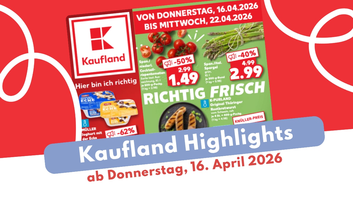 Kaufland Prospekt ab 16.04.2026: Steffi Graf, Andre Agassi & Flying Uwe!