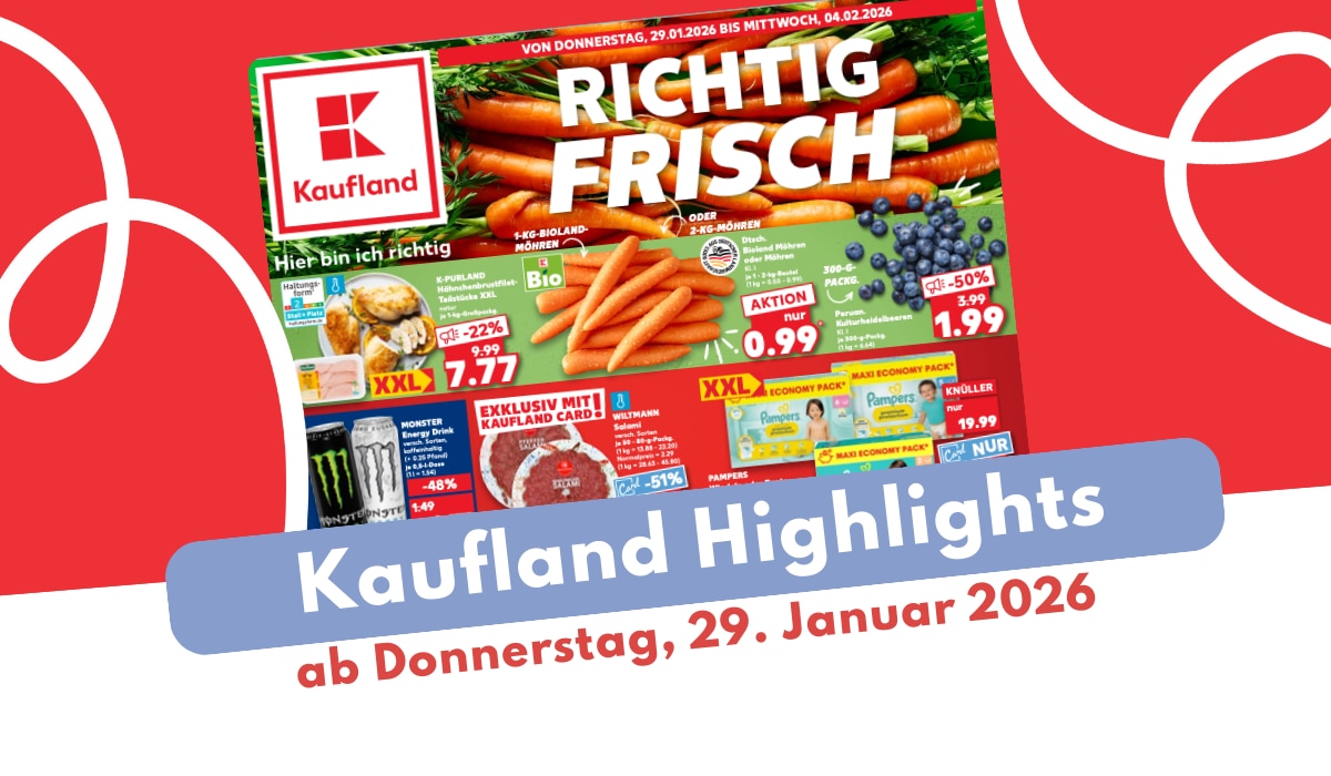 Kaufland Prospekt 29.01.2026: Die amerikanische Woche startet! Kaufland Prospekt 29.01.2026: Die amerikanische Woche startet!