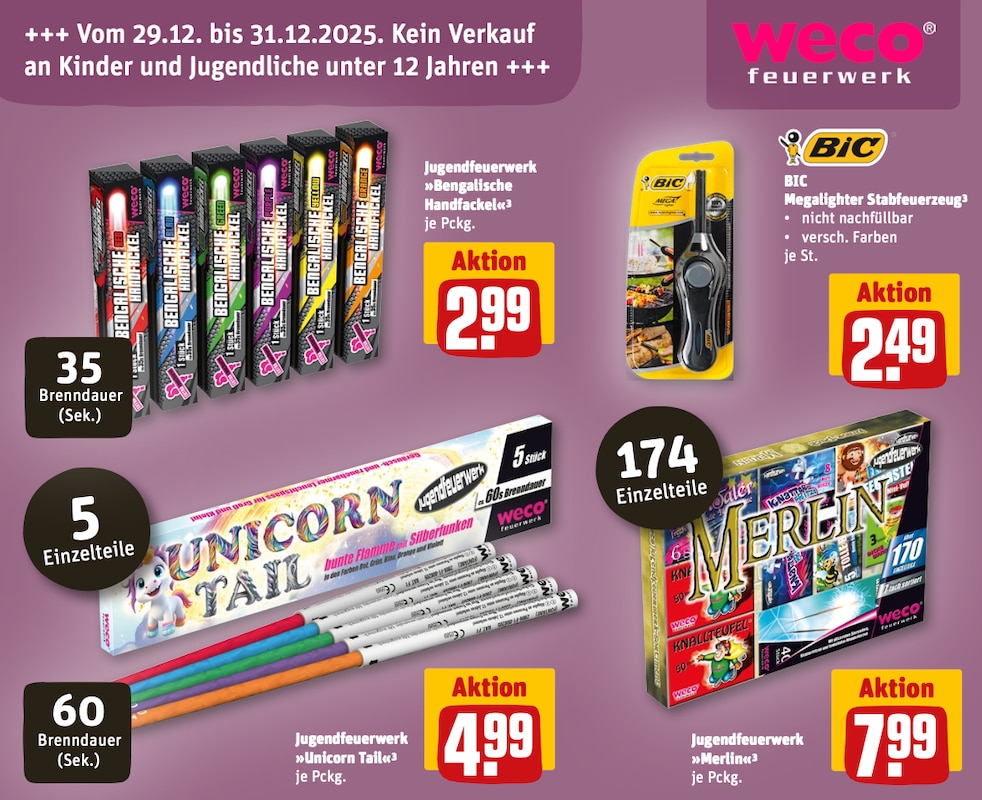 Kinderfeuerwerk im REWE Feuerwerk Prospekt 2025 2026