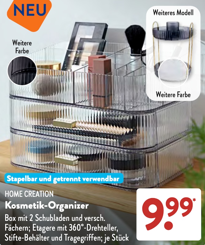 Kosmetik-Organizer im ALDI Süd Prospekt 19.10.2026