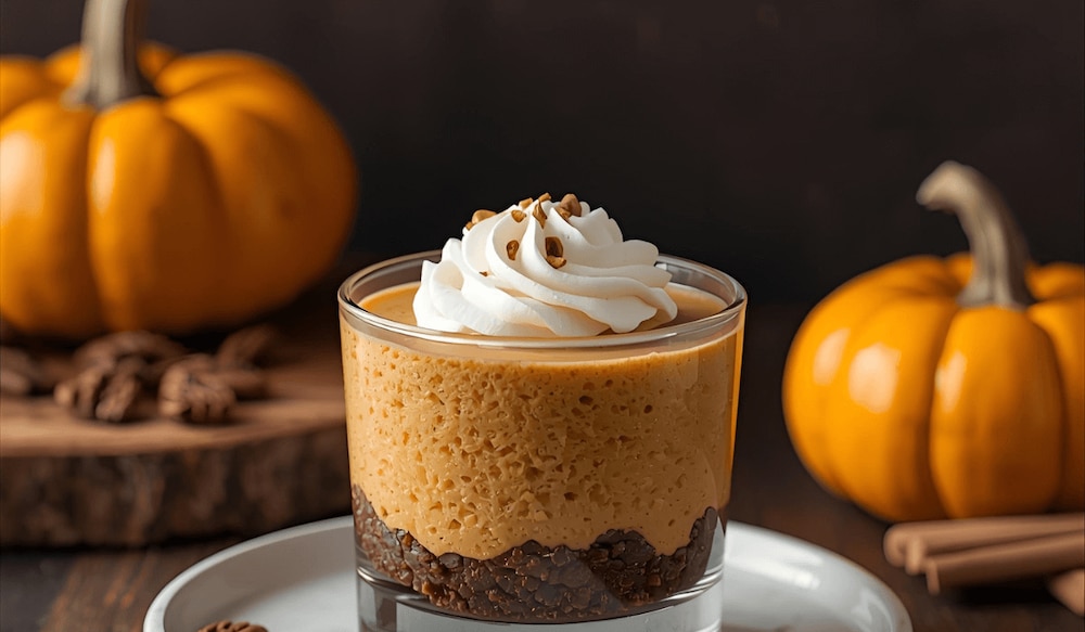 Kürbis-Cheesecake im Glas