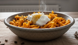 Schnelle selbstgemachte Kürbis-Spätzle: Das Rezept zum Nachkochen
