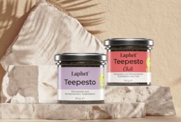 Laphet Teepesto im Glas