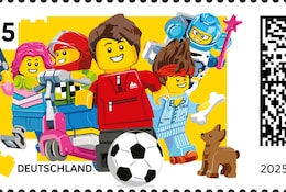 LEGO x Deutsche Post Sonderbiefmarke zum Spieltag 2025!