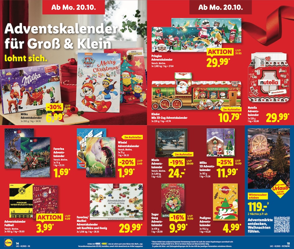 Welche Adventskalender gibt es 2025 bei Lidl? Der große Überblick!