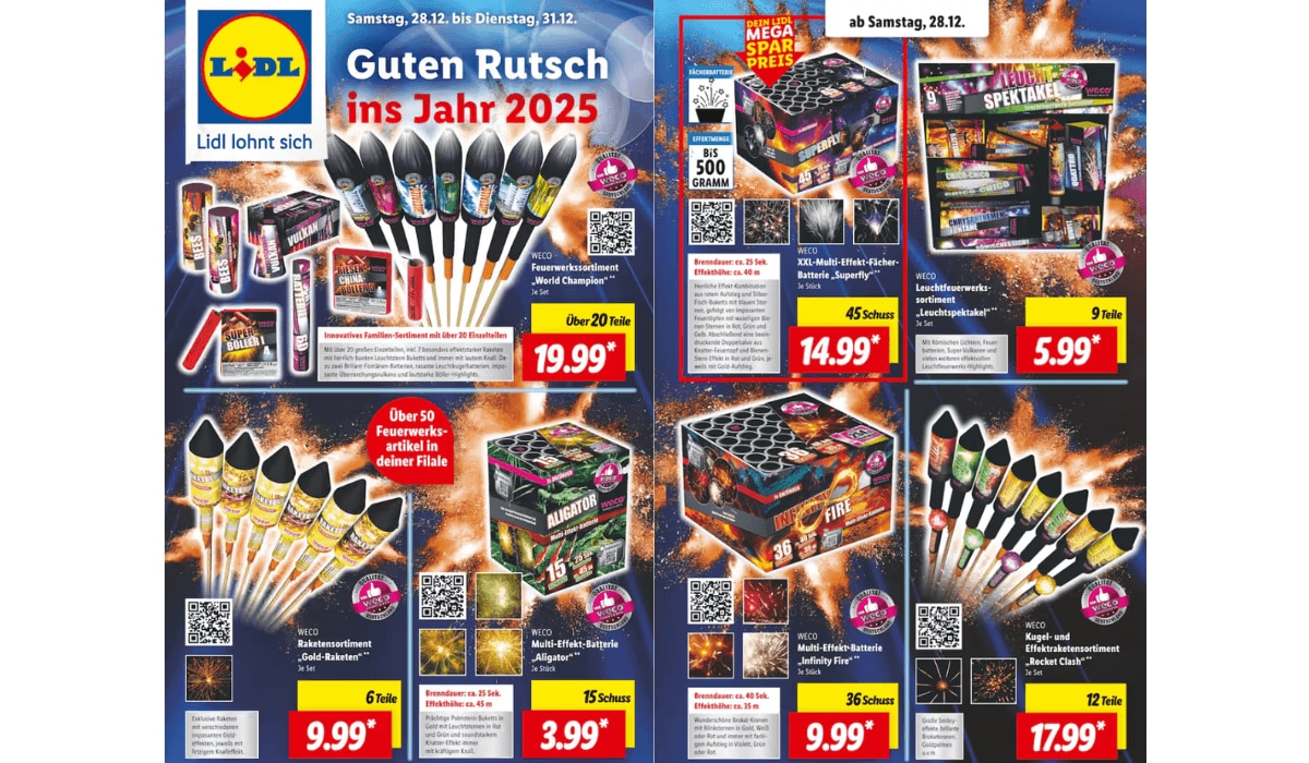 Lidl Feuerwerk