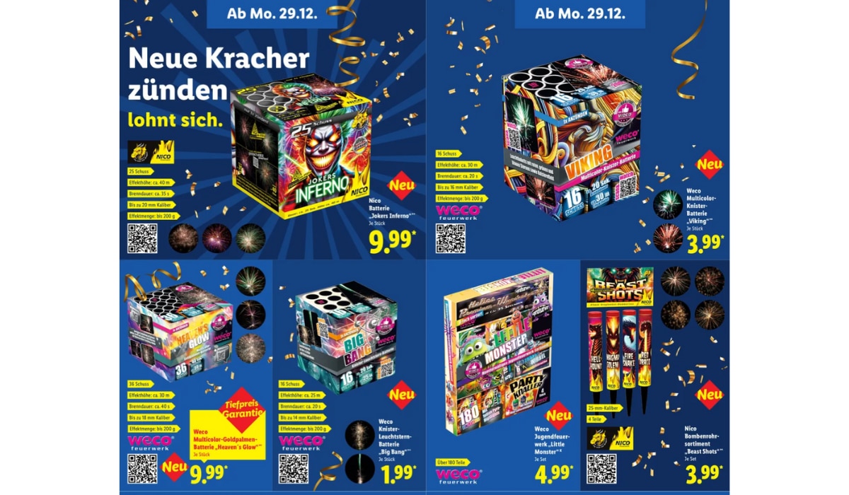 Lidl Feuerwerk 2025/26