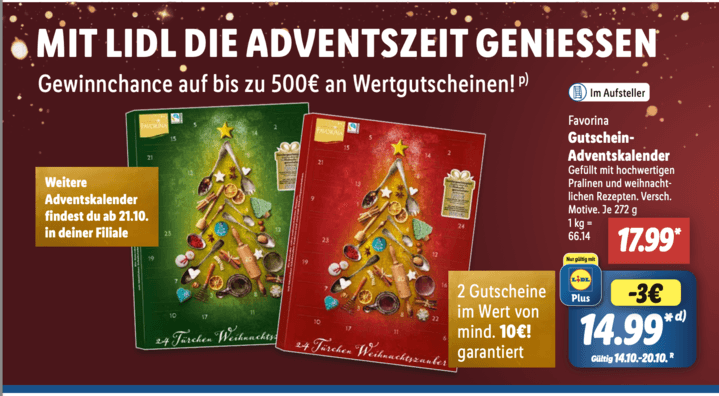 LIDL Adventskalender 2024