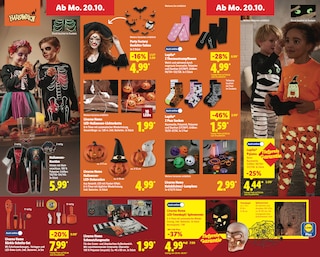 Aktueller Artikel zu Porzellan Lidl Halloween Prospekt 20.10.2025: Kostüme, Süßigkeiten & mehr!