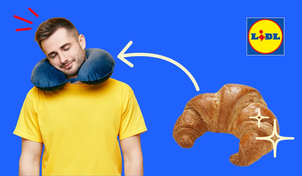Lidl Nackenkissen Croissant gratis