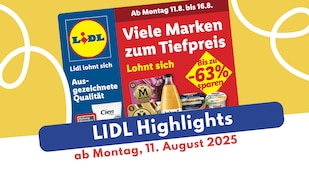 Lidl Prospekt 11.08.2025 - die besten Angebote mit Cien & Co.