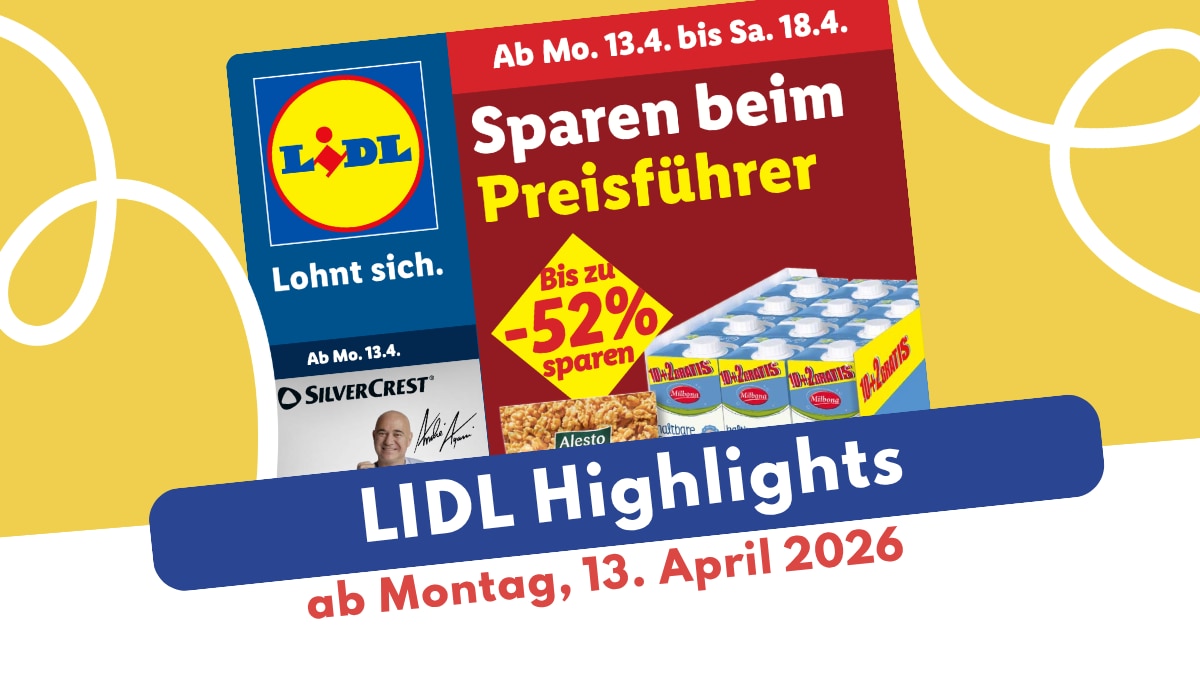 Lidl Prospekt 13.04.2026: Angelt euch diese Deals! Lidl Prospekt 13.04.2026: Angelt euch diese Deals!