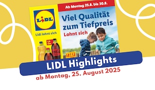 Lidl Prospekt 25.08.2025 - hier entdecken!