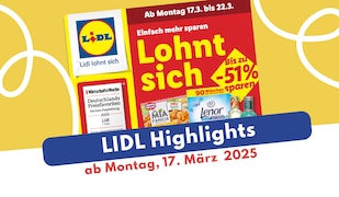 Lidl Prospekt-Highlights 17.03.2025 Header Image