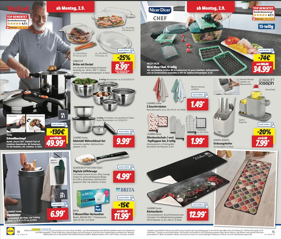 Lidl Prospekt-Highlights ab Montag, 02. September 2024