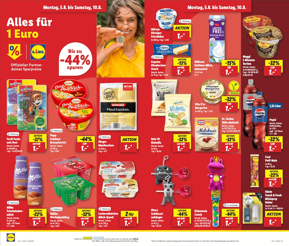 Lidl Prospekt-Highlights ab Montag, 05. August 2024