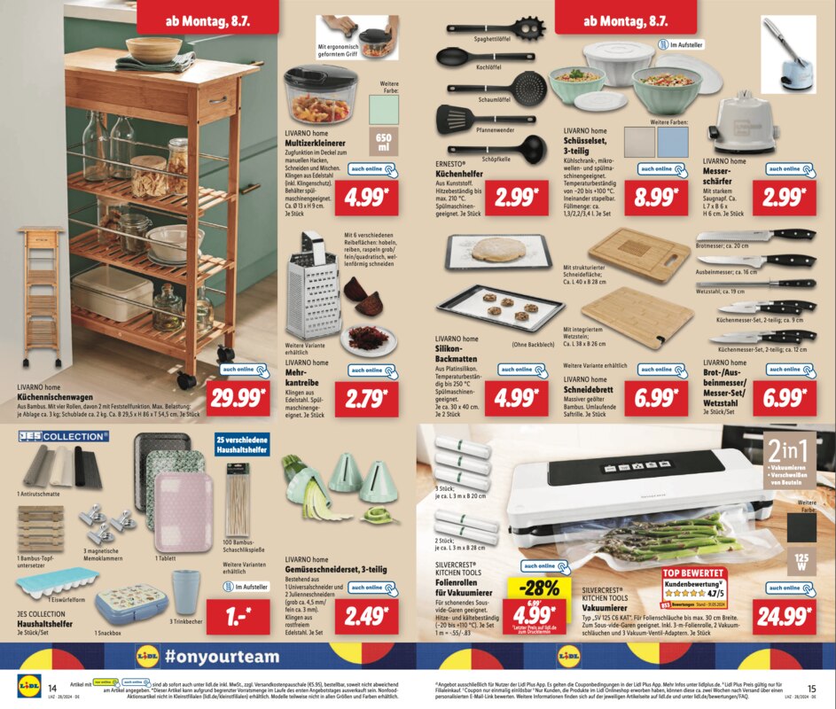 Lidl Prospekt-Highlights ab 08. Juli 2024
