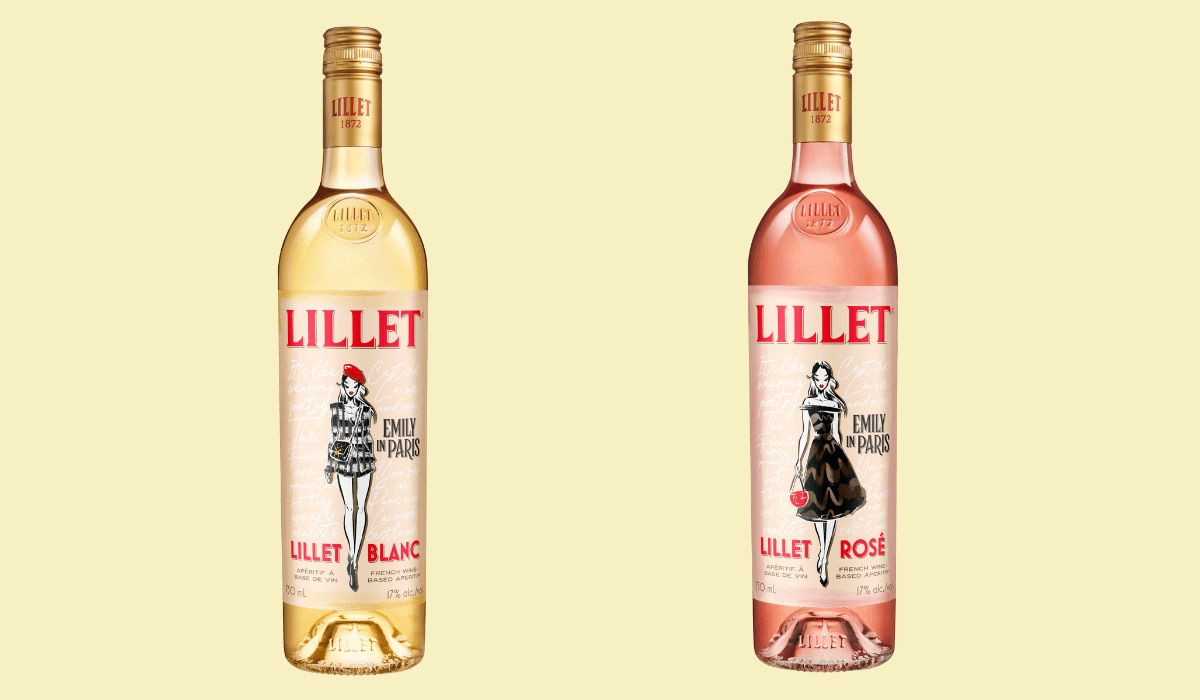 Lillet x Emily in Paris Limited Edition 2024 in Flaschen