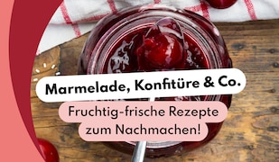 Marmelade Rezept Brochorial Header Image mit Kirschmarmelade