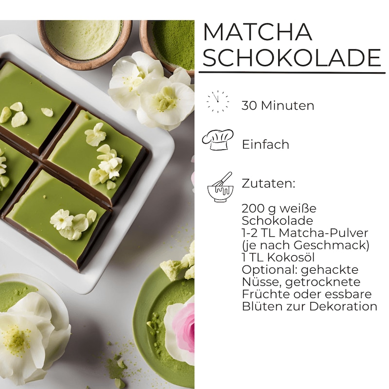 Matcha Schokolade