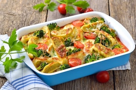Maultaschen-Auflauf mit Brokkoli & Tomaten
