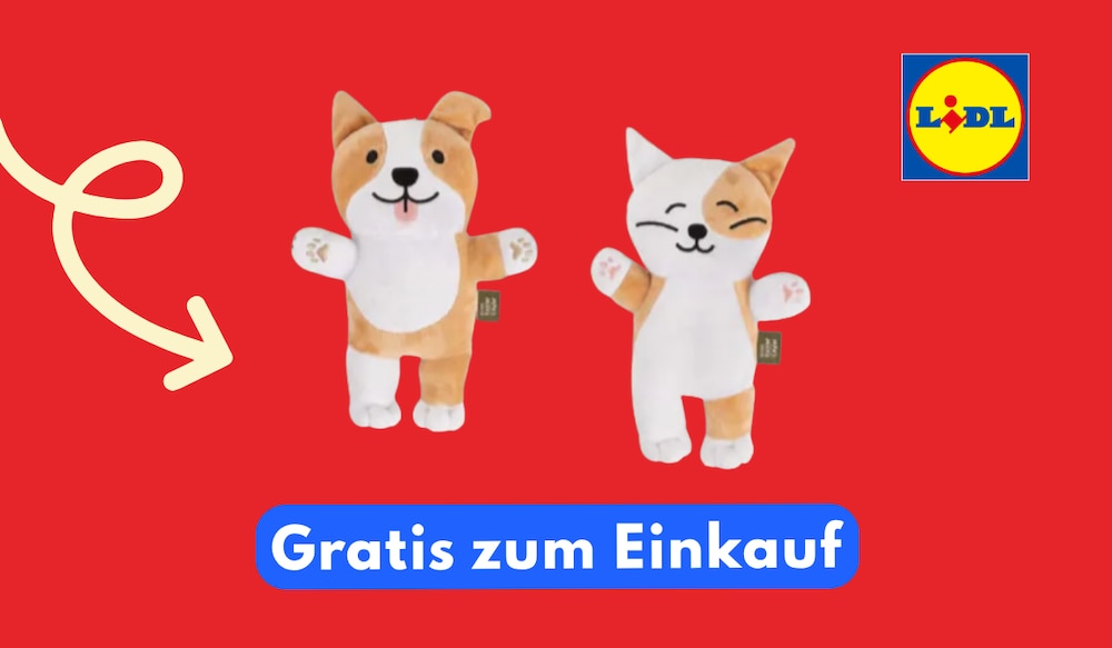 Lidl verschenkt Plüschtiere: So bekommst du Max oder Mila gratis