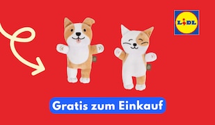 Lidl verschenkt Plüschtiere: So bekommst du Max oder Mila gratis
