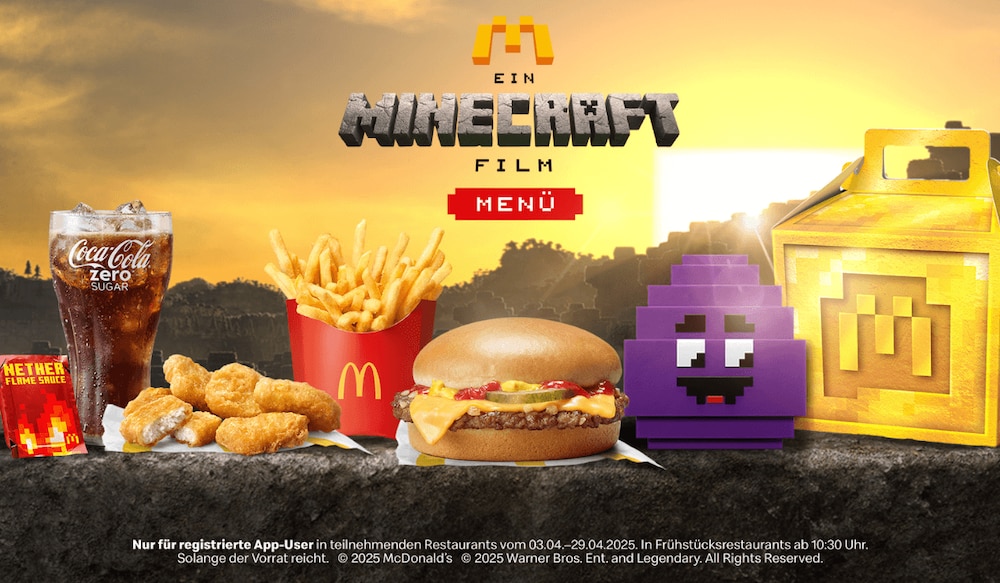 McDonald's Minecraft Menü 2025: Inhalt, Termin & mehr entdecken!