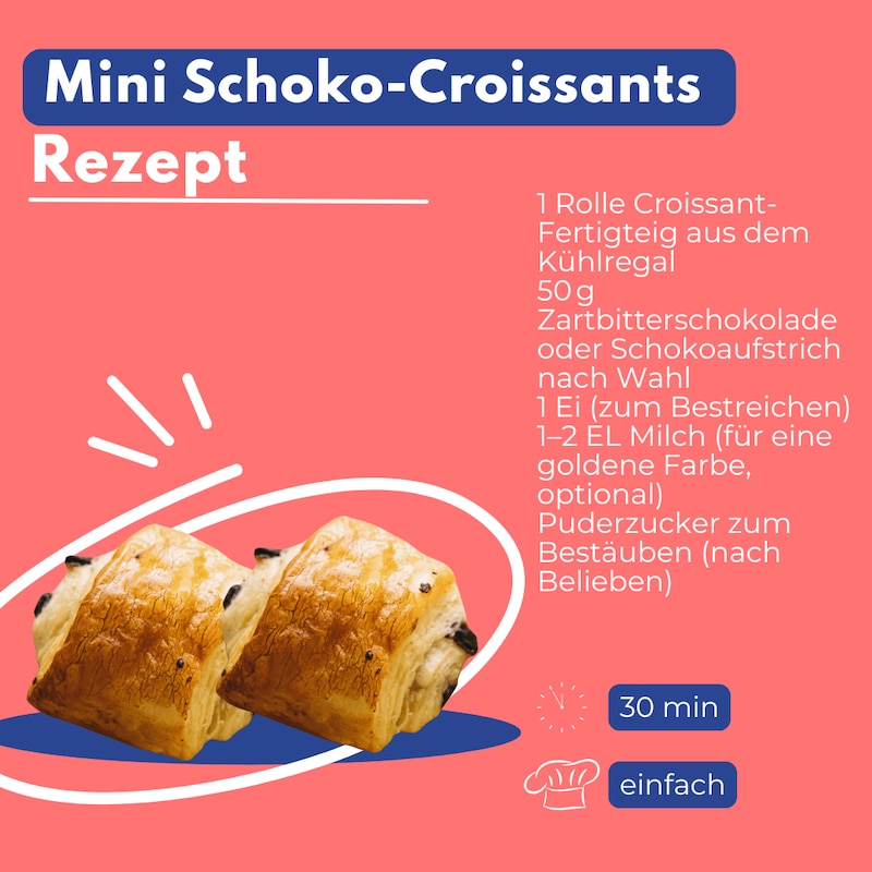 Rezept für Mini-Croissants aus dem Air Fryer