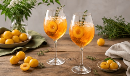 Mirabellen-Spritz mit selbst gemachtem Sirup: Fruchtiges Rezept